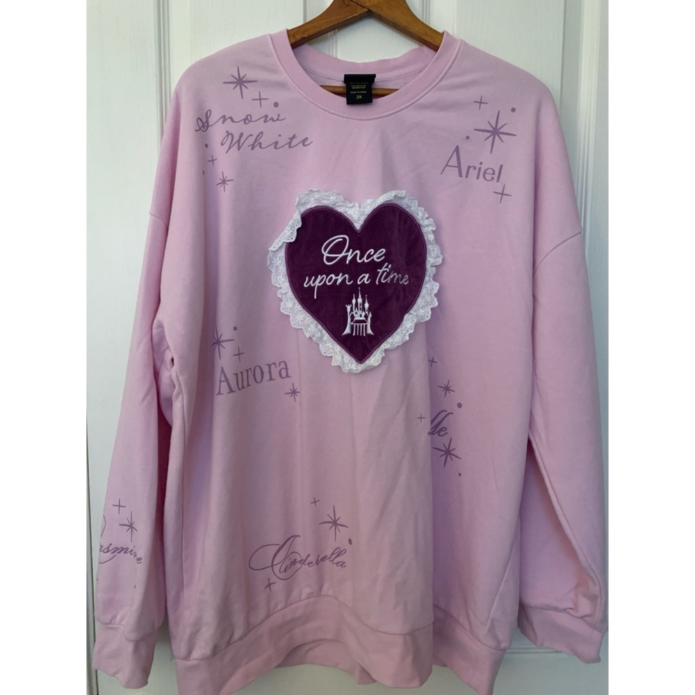 Disney Princess Once Upon A Time Sweatshirt Women’s 2X